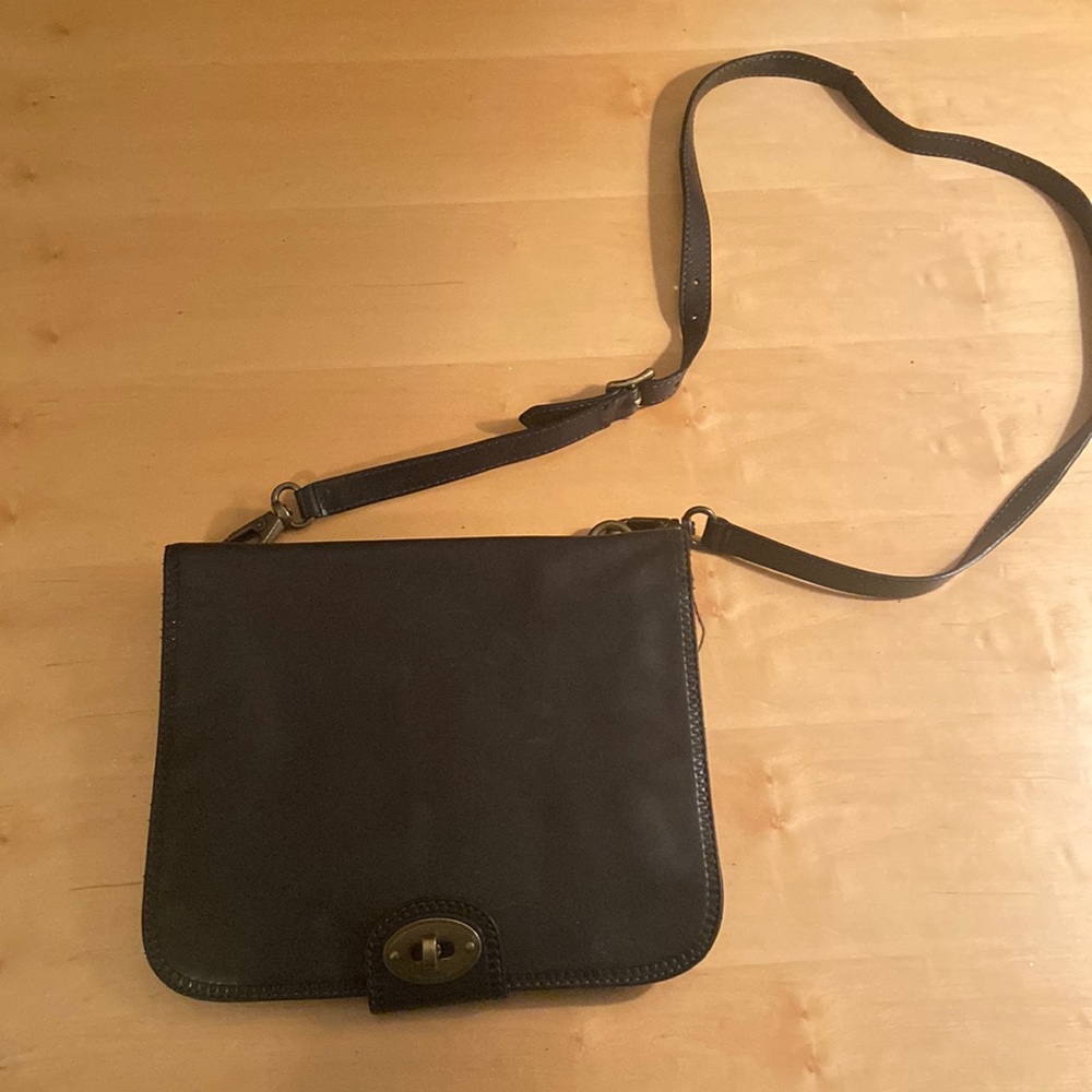 Fossil leather crossbody